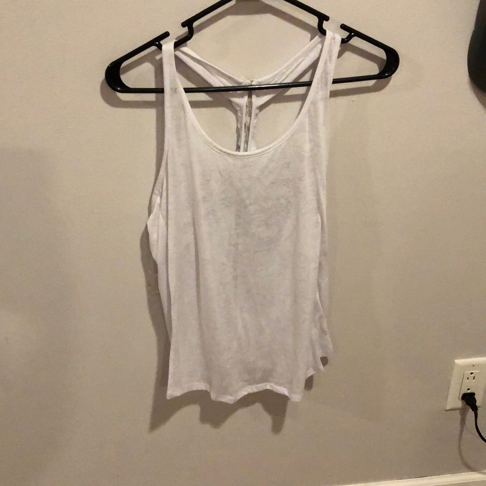 Blacks tank top with beaded back